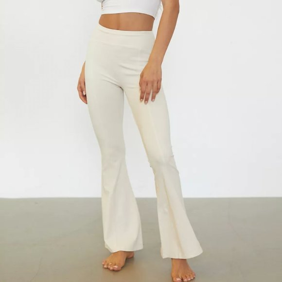 Urban Outfitters Aria Seamed Flare Pant in Brown, Size S - Picture 4 of 6